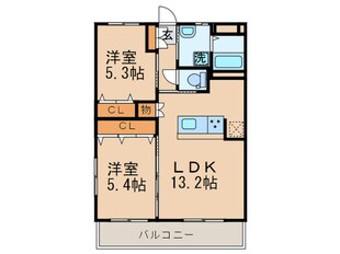 シベール本城の物件間取画像